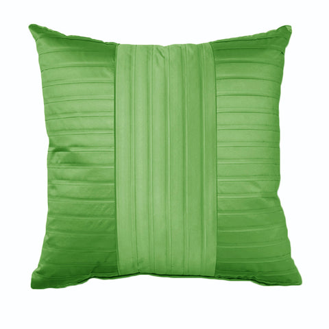 Rapee Morocco Textured Pleated Satin Square Filled Cushion 50cm Green