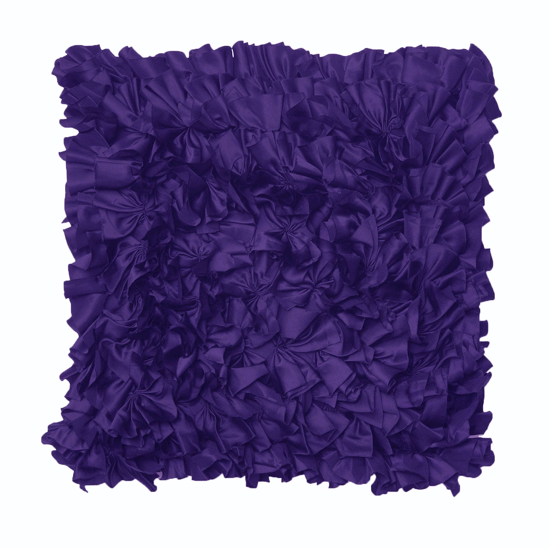 Rapee Morocco Can Can Ruffled Filled Cushion Cobalt Blue 43cm