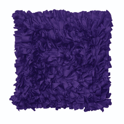 Rapee Morocco Can Can Ruffled Filled Cushion Cobalt Blue 43cm