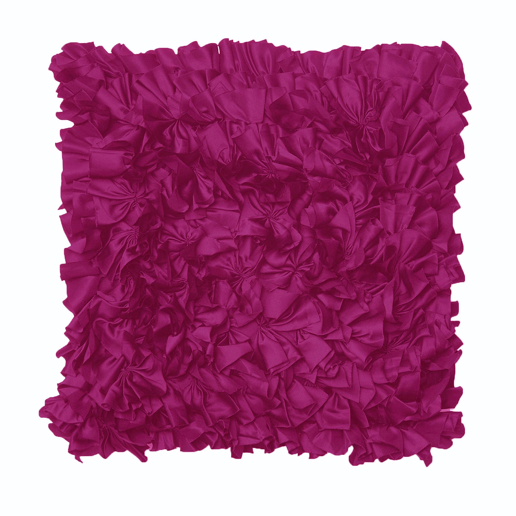 Rapee Morocco Can Can Ruffled Filled Cushion Fuschia Pink 43cm