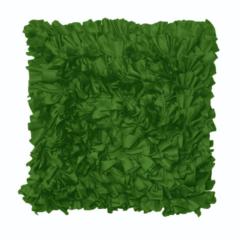 Rapee Morocco Can Can Ruffled Filled Cushion Green 43cm