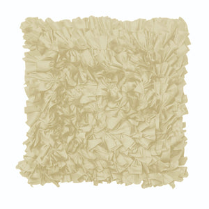 Rapee Morocco Can Can Ruffled Filled Cushion Ivory 43cm