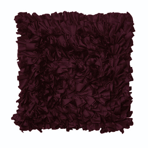Rapee Morocco Can Can Ruffled Filled Cushion Mulberry 43cm