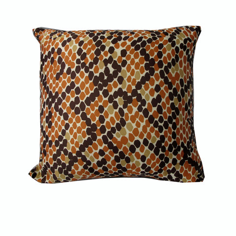 Rapee Morocco Hive Geometric Square Filled Cushion Orange 45cm