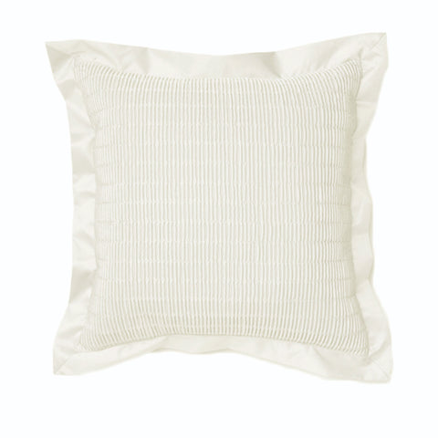Rapee Morocco Textured Gathered Square Filled Cushion 43cm White