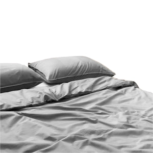 Dickies Cotton Waffle Texture Quilt Doona Duvet Cover Set Grey King