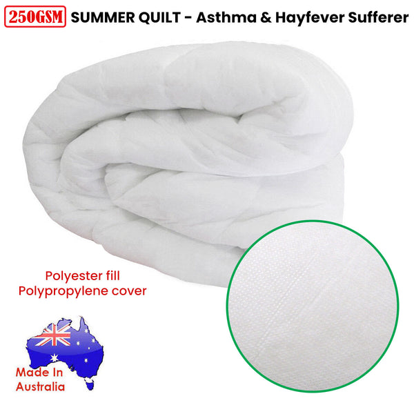 Polyester 250gsm Summer Quilt Doona Duvet Double