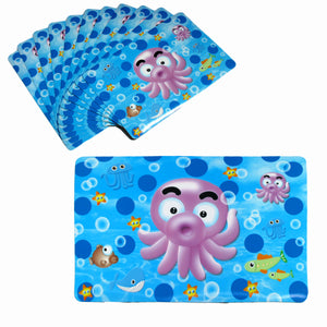 NuSea Set of 12 PVC Easy Care Placemats Baby Octopus 43 x 28cm