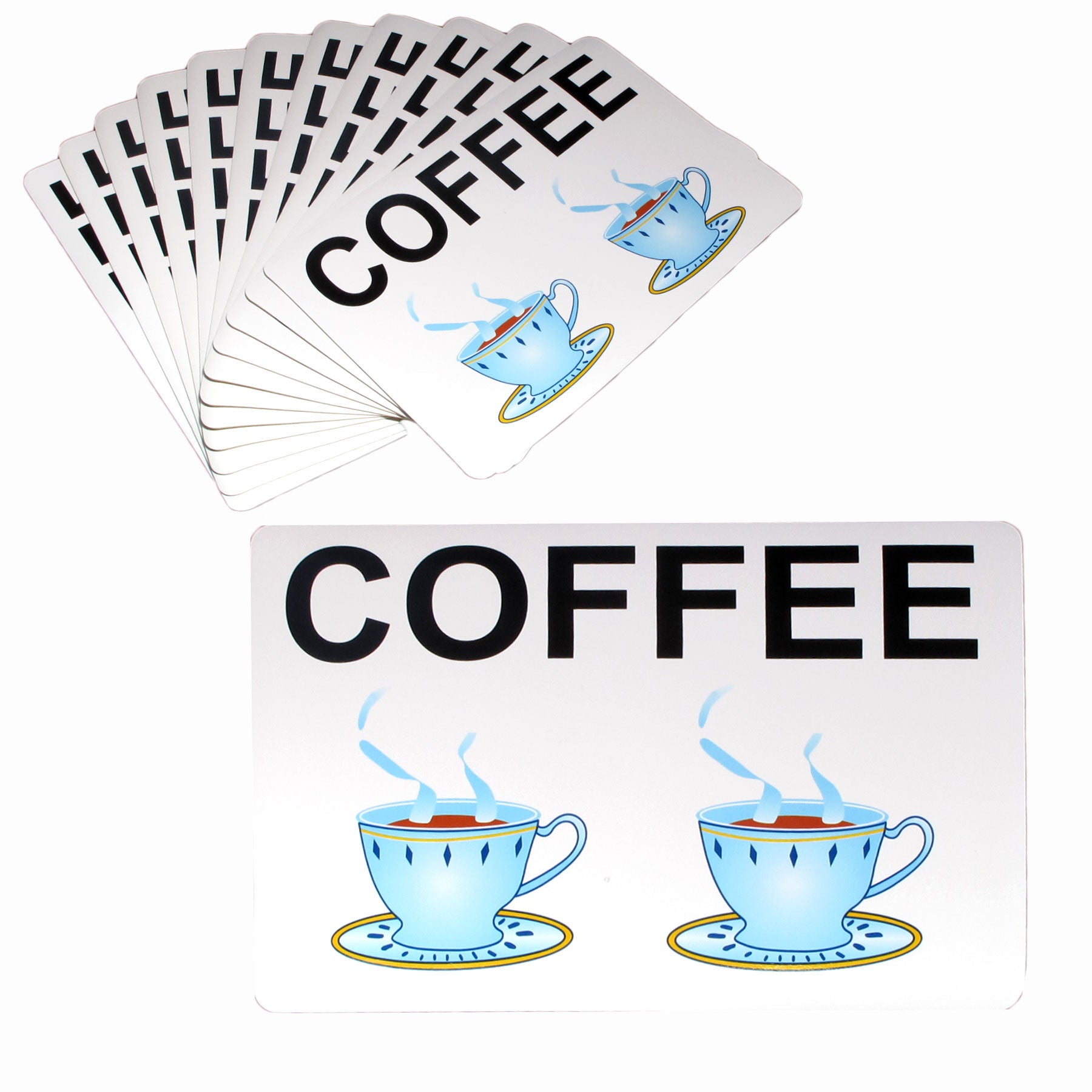 NuSea Set of 12 PVC Easy Care Placemats Coffee 43 x 28cm