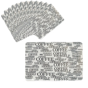 NuSea Set of 12 PVC Easy Care Placemats Coffee 43 x 28cm