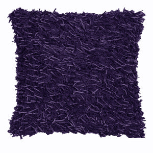 Ottawa Shaggy Turf Square Filled Cushion Purple 45cm