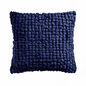 Shoreham Applique Square Filled Cushion 45cm Navy Blue