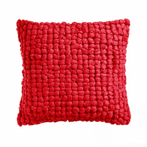 Shoreham Applique Square Filled Cushion 45cm Red