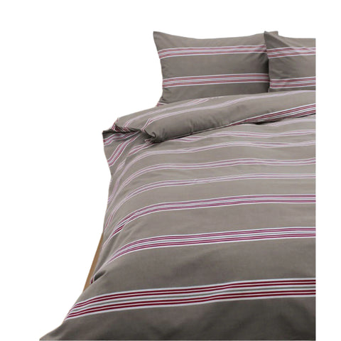 Jason Hudson Stripe Quilt Doona Divet Cover Set Almond King