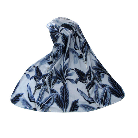 Printed Polar Fleece Throw Rug Blanket Banana Tree Leaves 120 x 150cm Blue