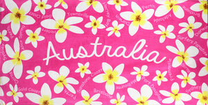 Australia Frangipani Cotton Beach Bath Towel 150 x 75cm