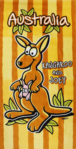 Australia Kangaroo Joey Souvenir Cotton Beach Bath Towel 150 x 75cm