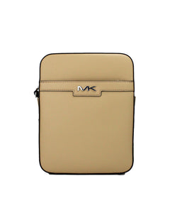 Michael Kors Cooper Camel Leather Medium Flight Crossbody Bag Handbag