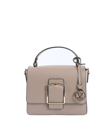 19V69 Italia Women's V505 52 Ruga Taupe Beige Leather Shoulder Bag Handbag