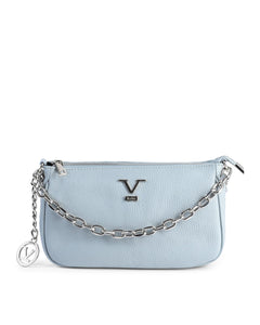 19V69 Italia Women's Light Blue Leather Mini Shoulder Bag Handbag
