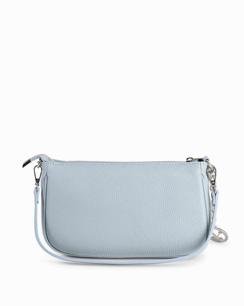 19V69 Italia Women's Light Blue Leather Mini Shoulder Bag Handbag