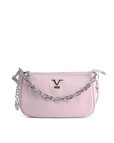 19V69 Italia Women's Dollaro Pink Leather Mini Shoulder Bag Handbag