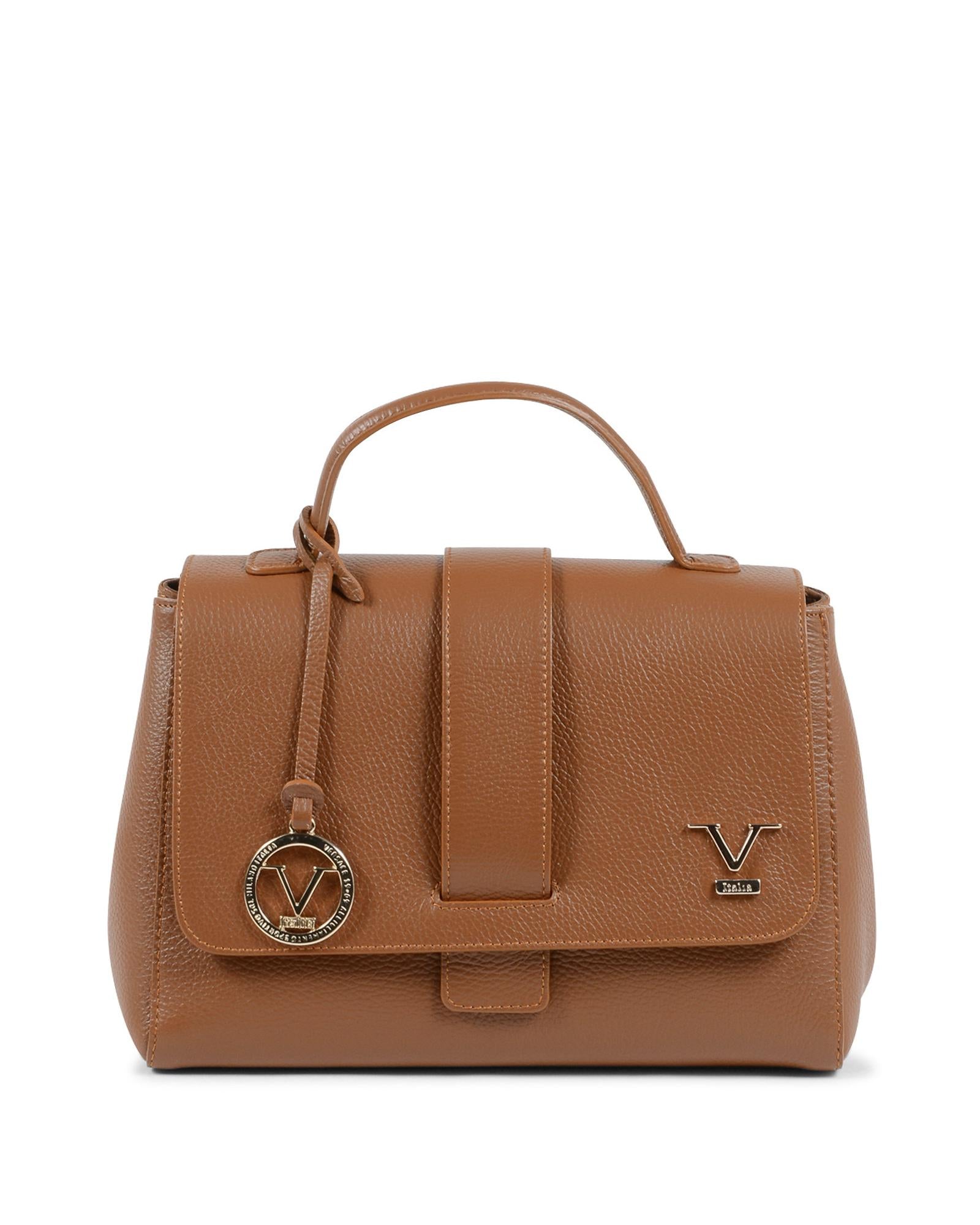 19V69 Italia Women's BC10280 52 Dollaro Cuoio Tan Leather Handbag