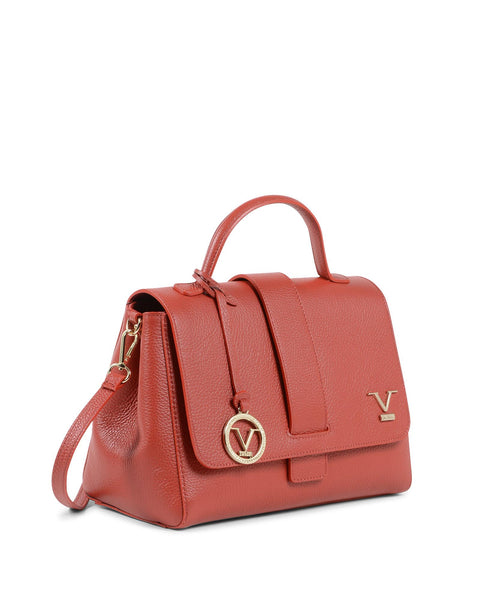 19V69 Italia Women's Dollaro Rosso Red Leather Handbag