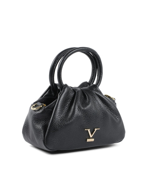 19V69 Italia Women's Black Leather Mini Bag Handbag