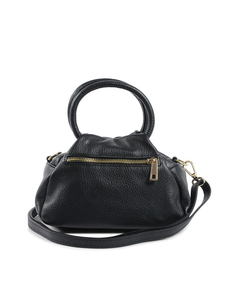 19V69 Italia Women's Black Leather Mini Bag Handbag