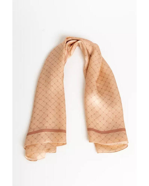 Trussardi Women's Peach Silk Foulard Scarf 88 x 88cm