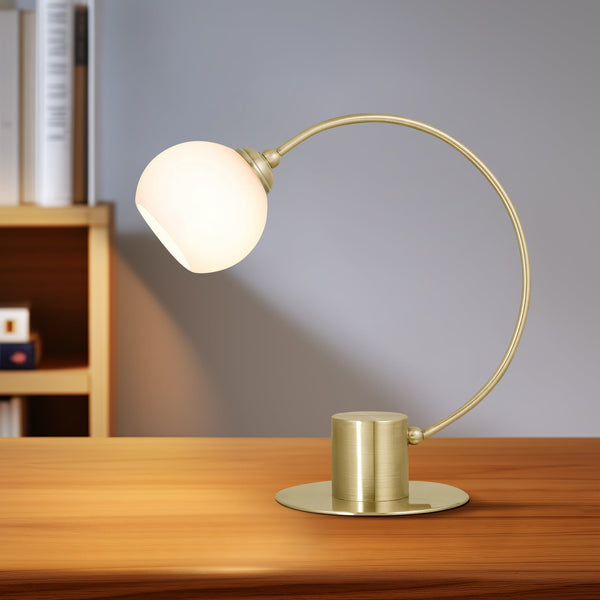 Penelope Touch Table Lamp Light Antique Brass Finish