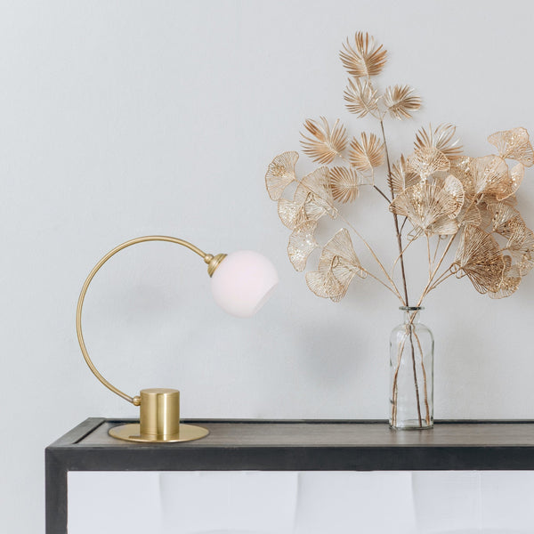 Penelope Touch Table Lamp Light Antique Brass Finish