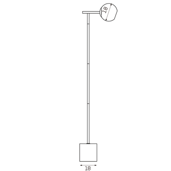 Helium Floor Lamp Light Marble Base Gold Metal Stand Glass Shade White