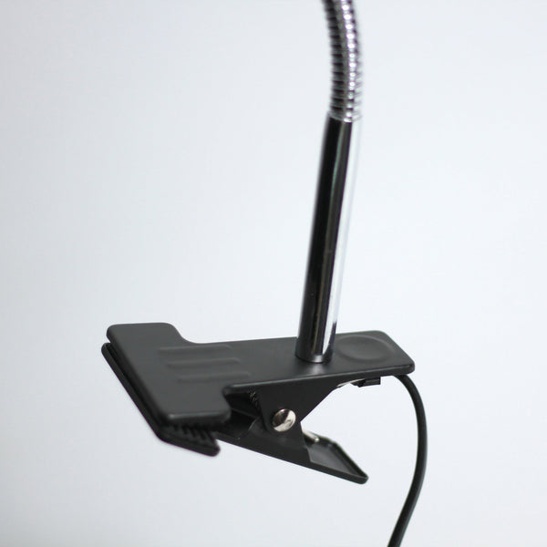 Ellie Adjustable Bedside Desk Table Clip Lamp Light Black Cone Shade