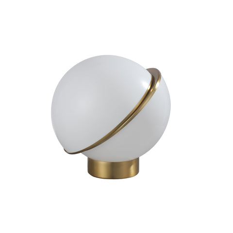 Padgett Split Sphere Ball Table Desk Side Light Lamp Large 30cm White Gold