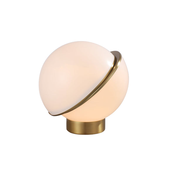 Padgett Split Sphere Ball Table Desk Side Light Lamp Large 30cm White Gold