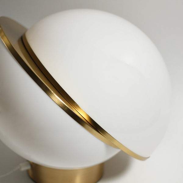 Padgett Split Sphere Ball Table Desk Side Light Lamp Large 30cm White Gold