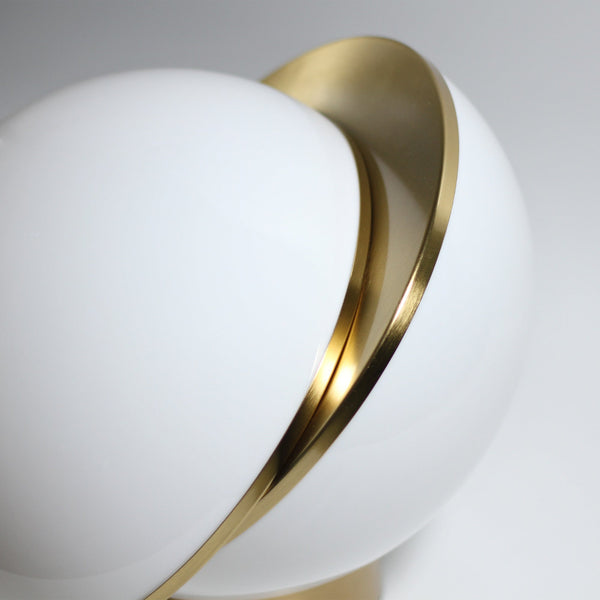 Padgett Split Sphere Ball Table Desk Side Light Lamp Large 30cm White Gold