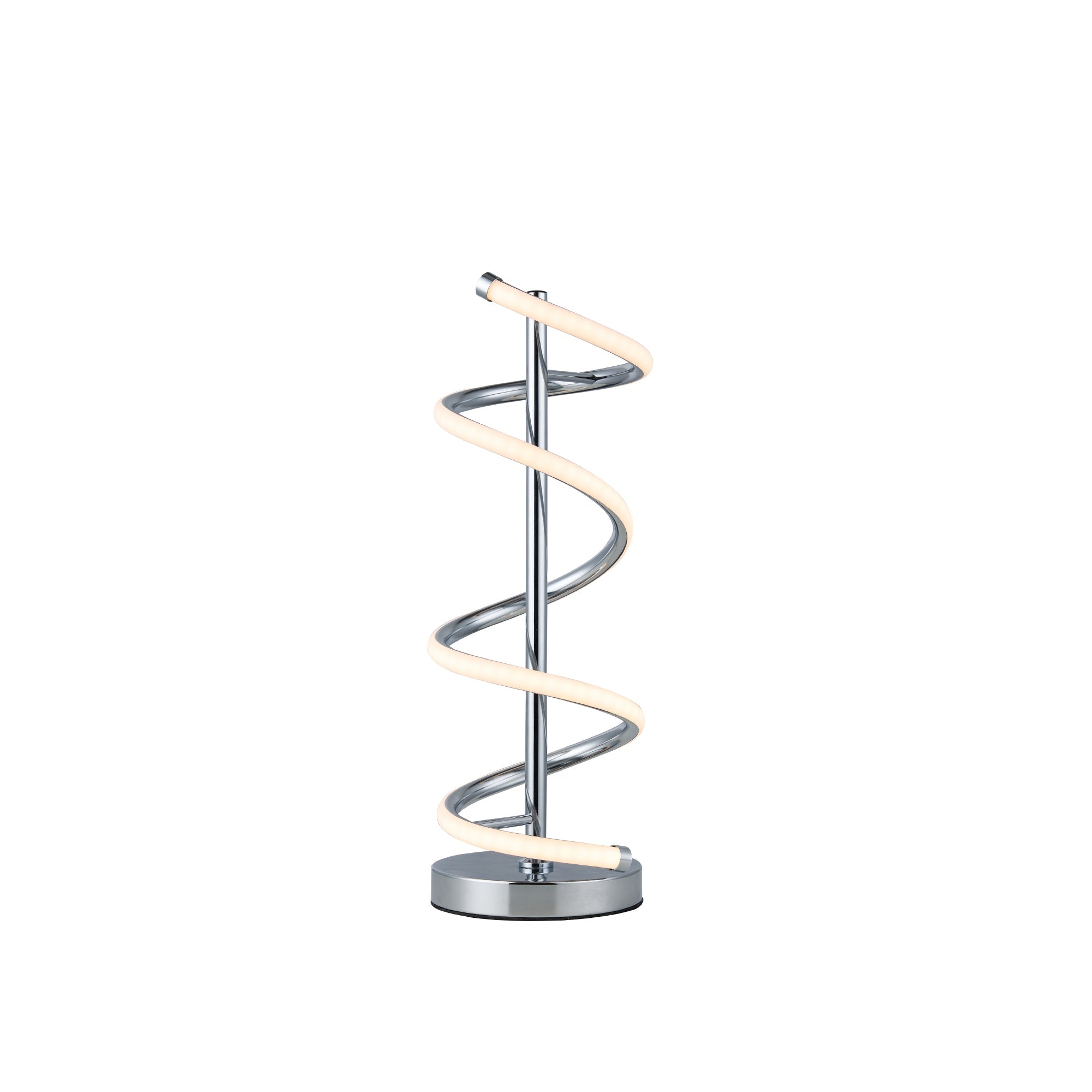 Cirrhi Spiral LED Table Side Lamp Light Chrome