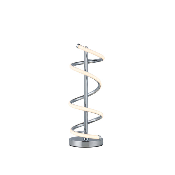 Cirrhi Spiral LED Table Side Lamp Light Chrome