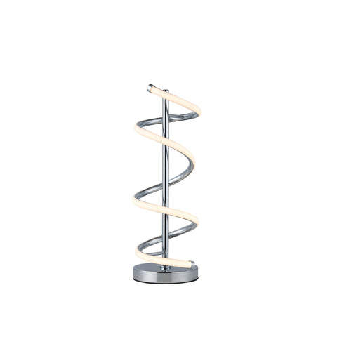Cirrhi Spiral LED Table Side Lamp Light Chrome