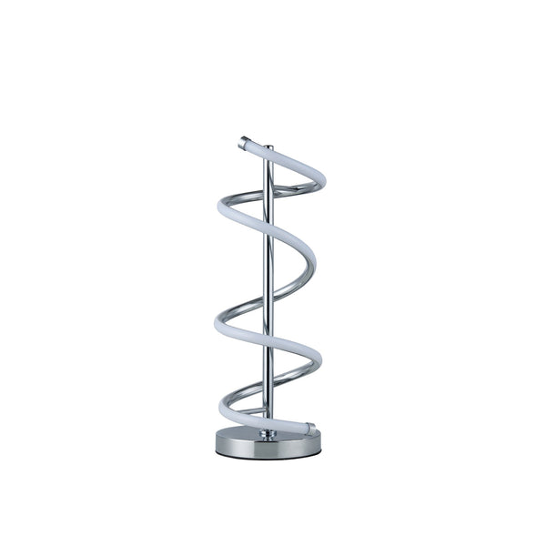 Cirrhi Spiral LED Table Side Lamp Light Chrome