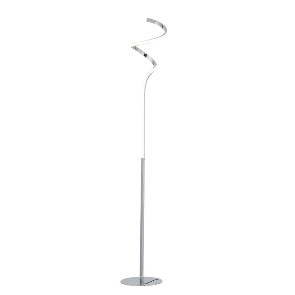 Chipper Swiral LED Strip Floor Lamp Light Chrome