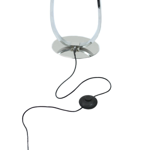 Infinite Loop LED Strip Floor Lamp Light Chrome