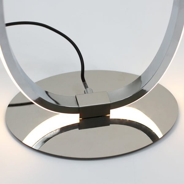 Infinite Loop LED Strip Floor Lamp Light Chrome