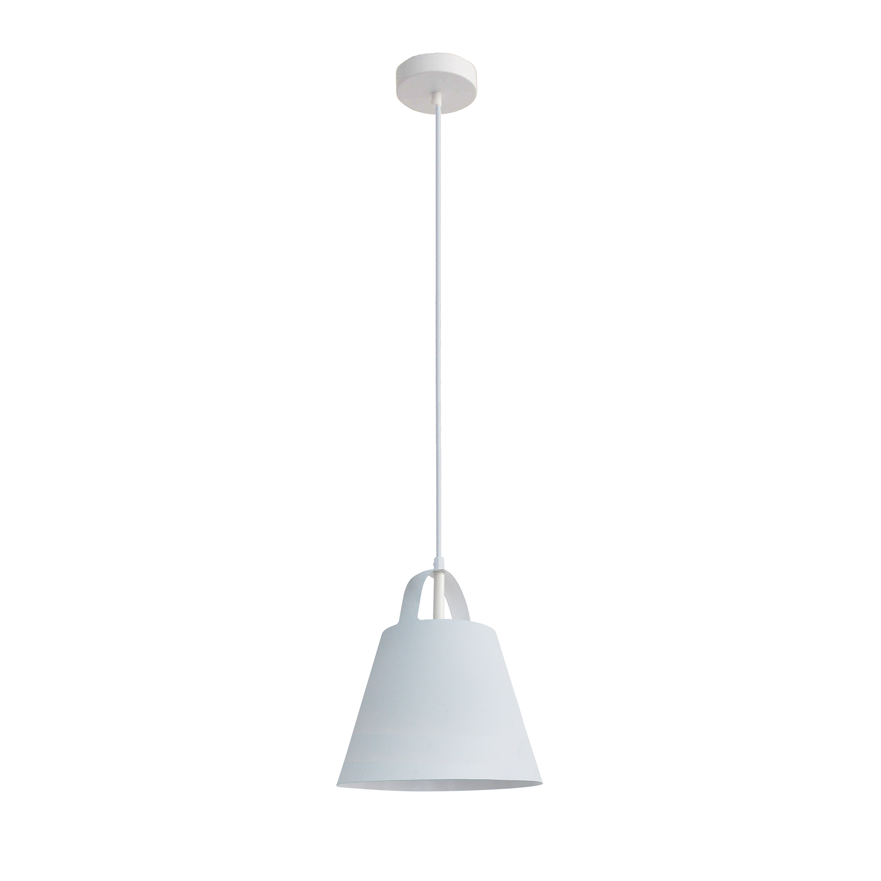 Clark Pendant Ceiling Light Lamp Cone Shade White