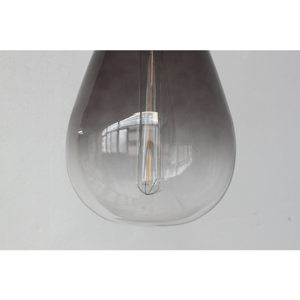 Orson Glass Teardrop Pendant Ceiling Light Lamp Grey