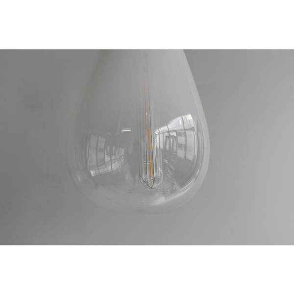 Orson Glass Teardrop Pendant Ceiling Light Lamp White