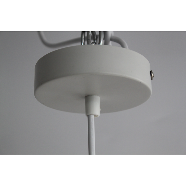Orson Glass Teardrop Pendant Ceiling Light Lamp White